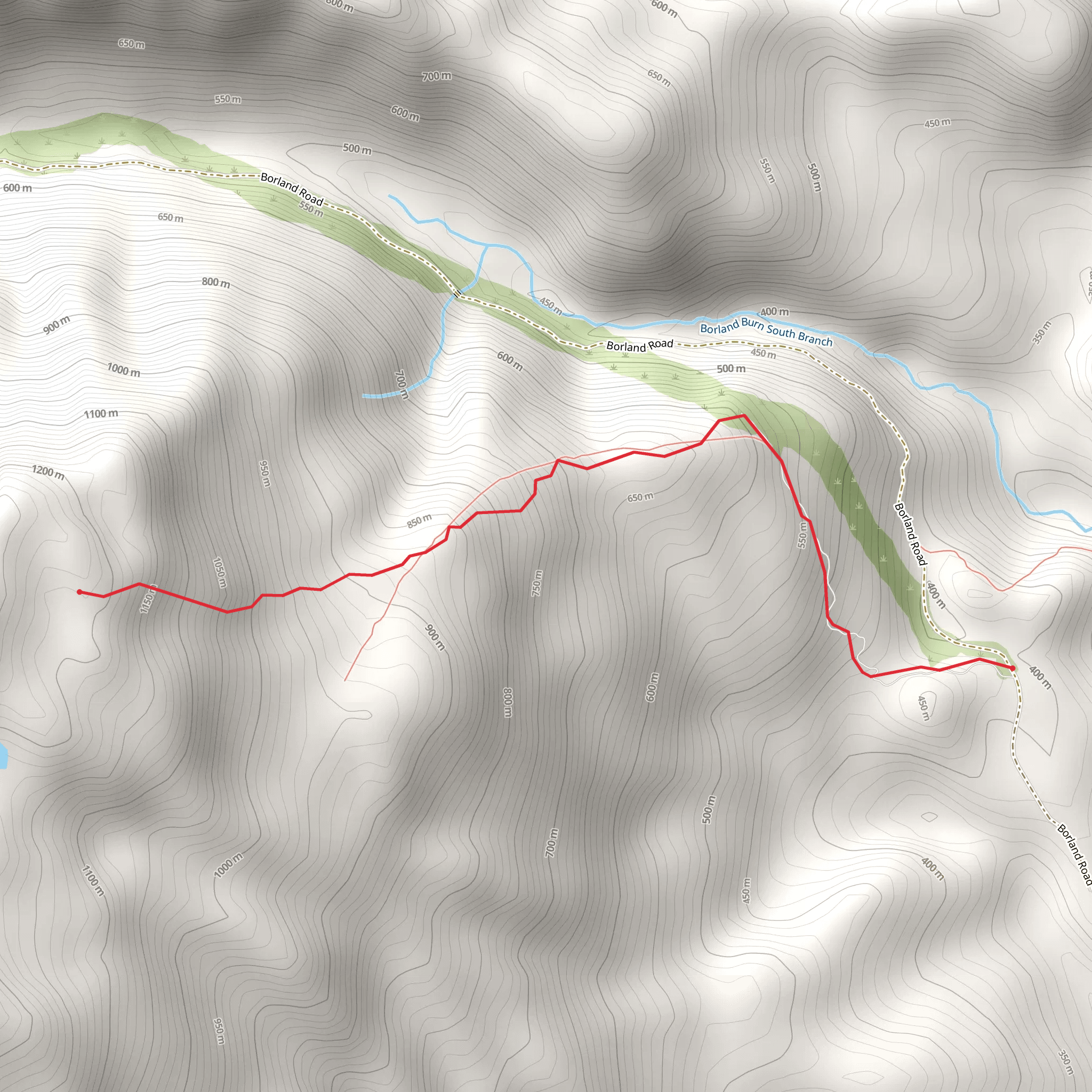 Eldrig Peak Route mobile static map