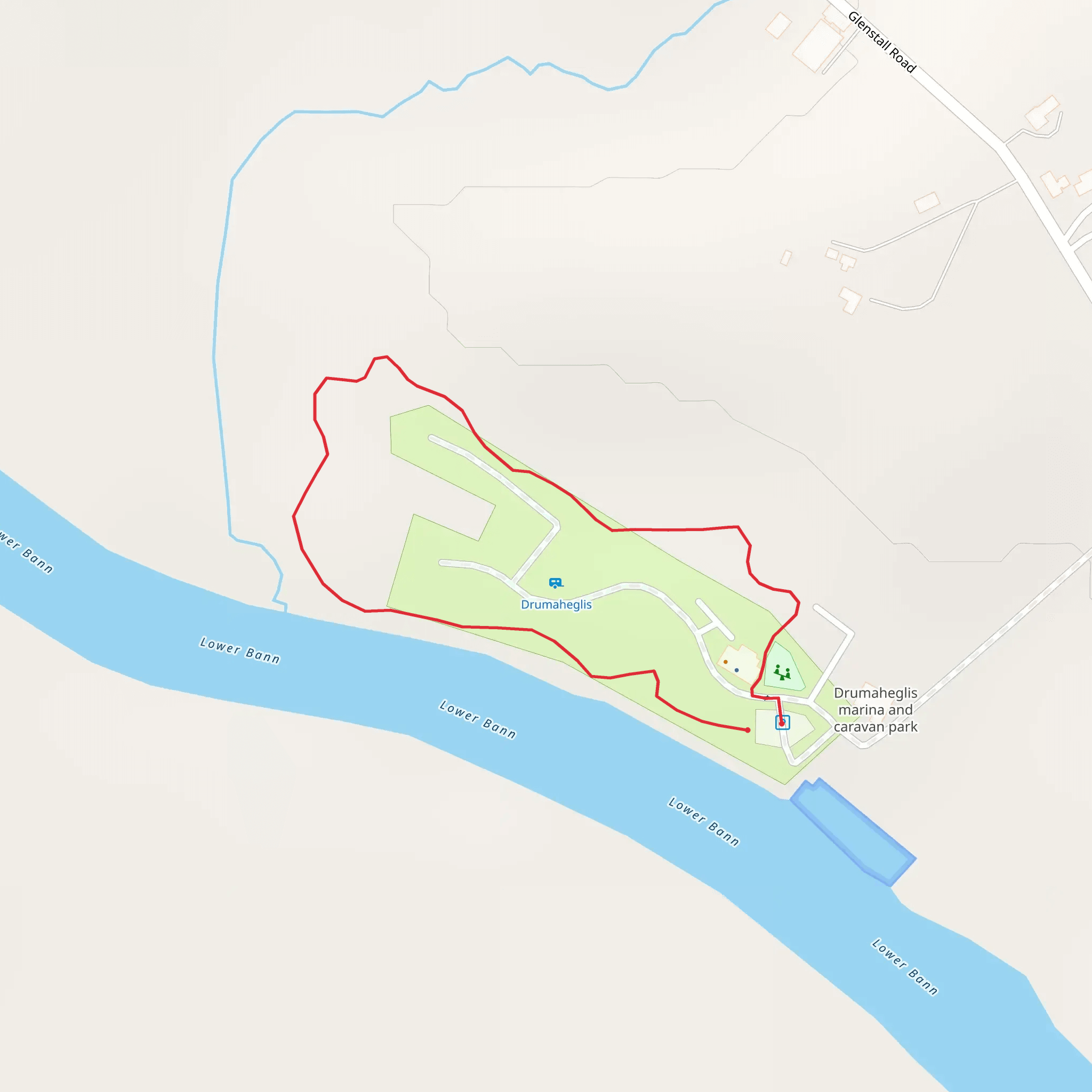 Drumaheglis Nature Trail mobile static map