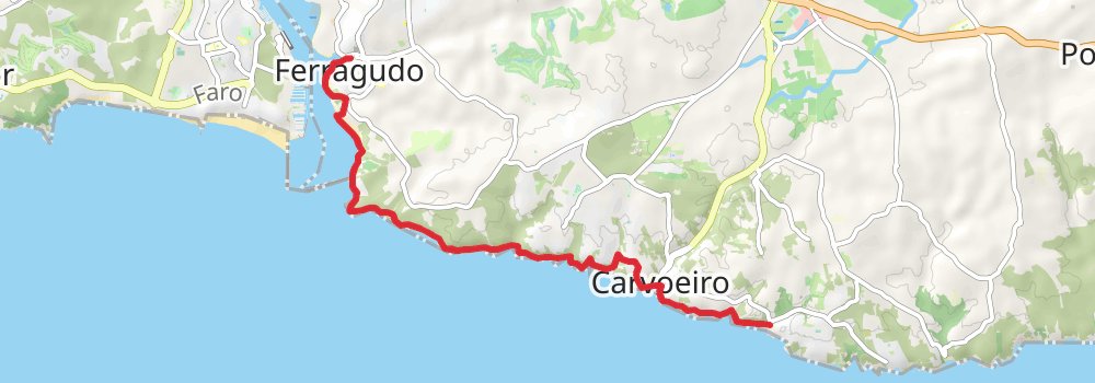 Algarve Coast Golden South-West 4-Day Moderate Tour (Hillwalk Tours) stage 2 Map