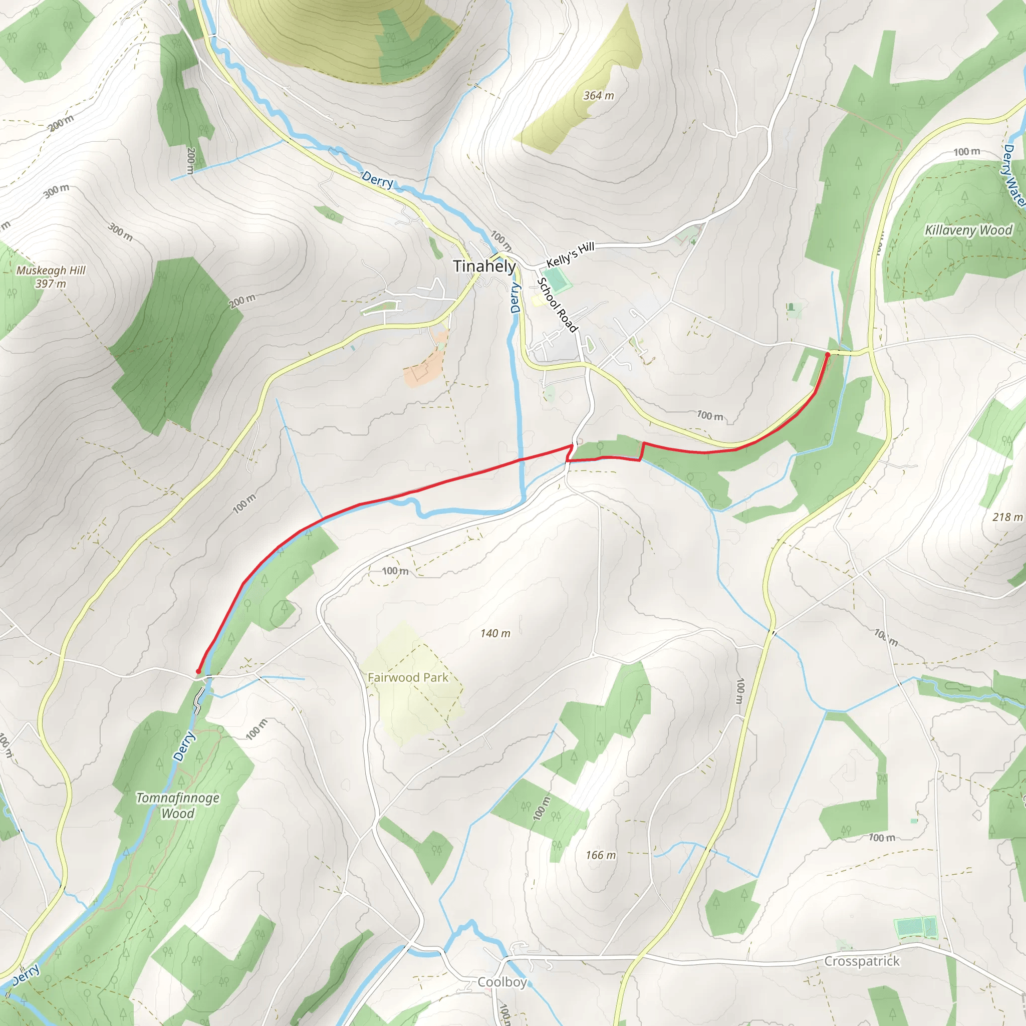 Tinahely Railway Walk mobile static map