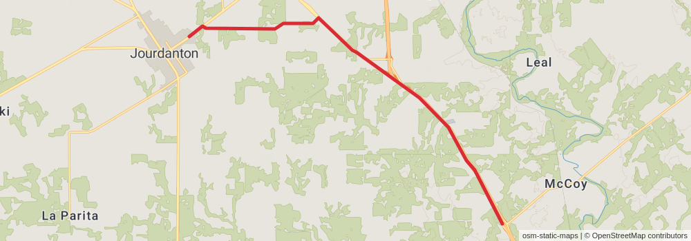 American Perimeter Trail - Texas Primary stage 63 Map