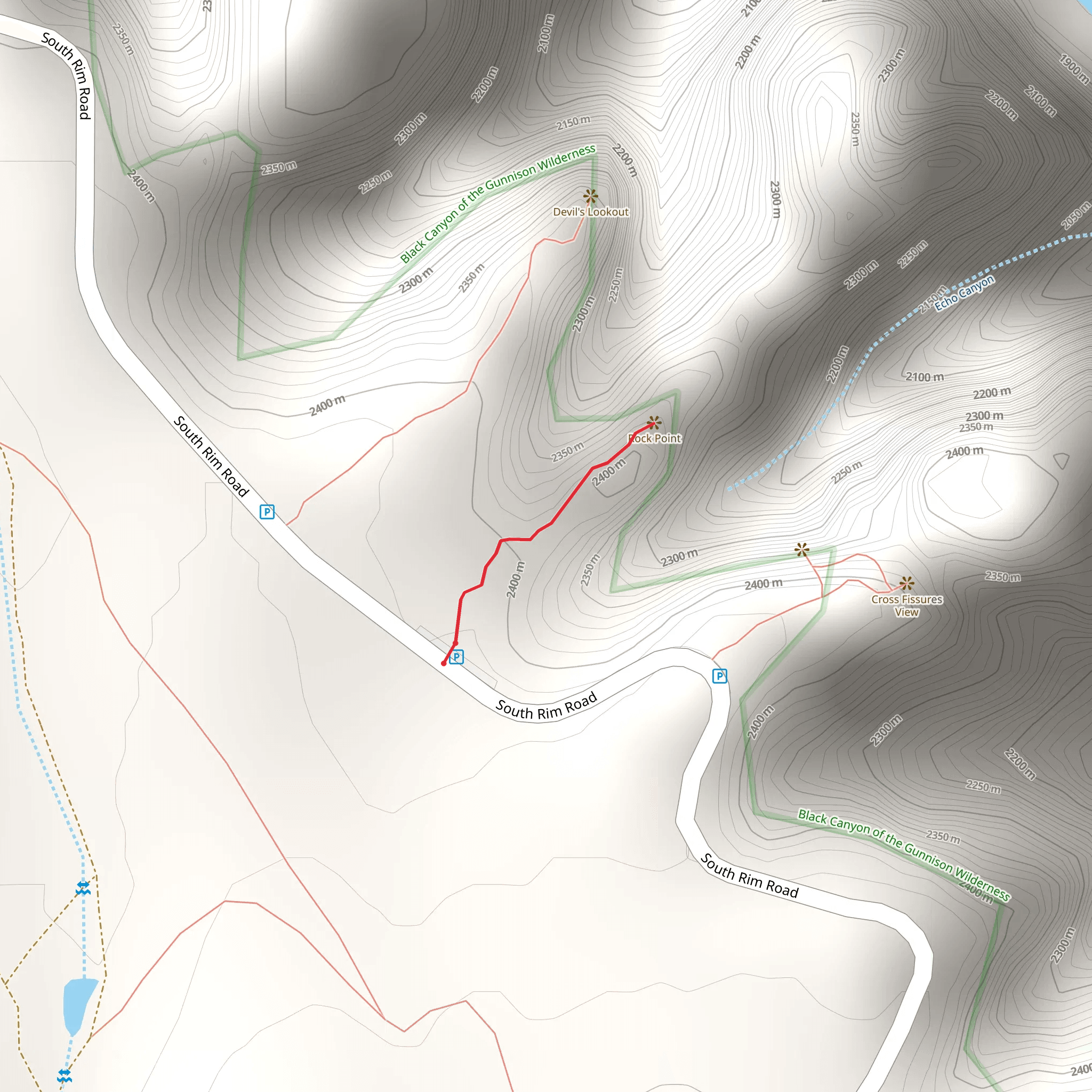 South Rim mobile static map