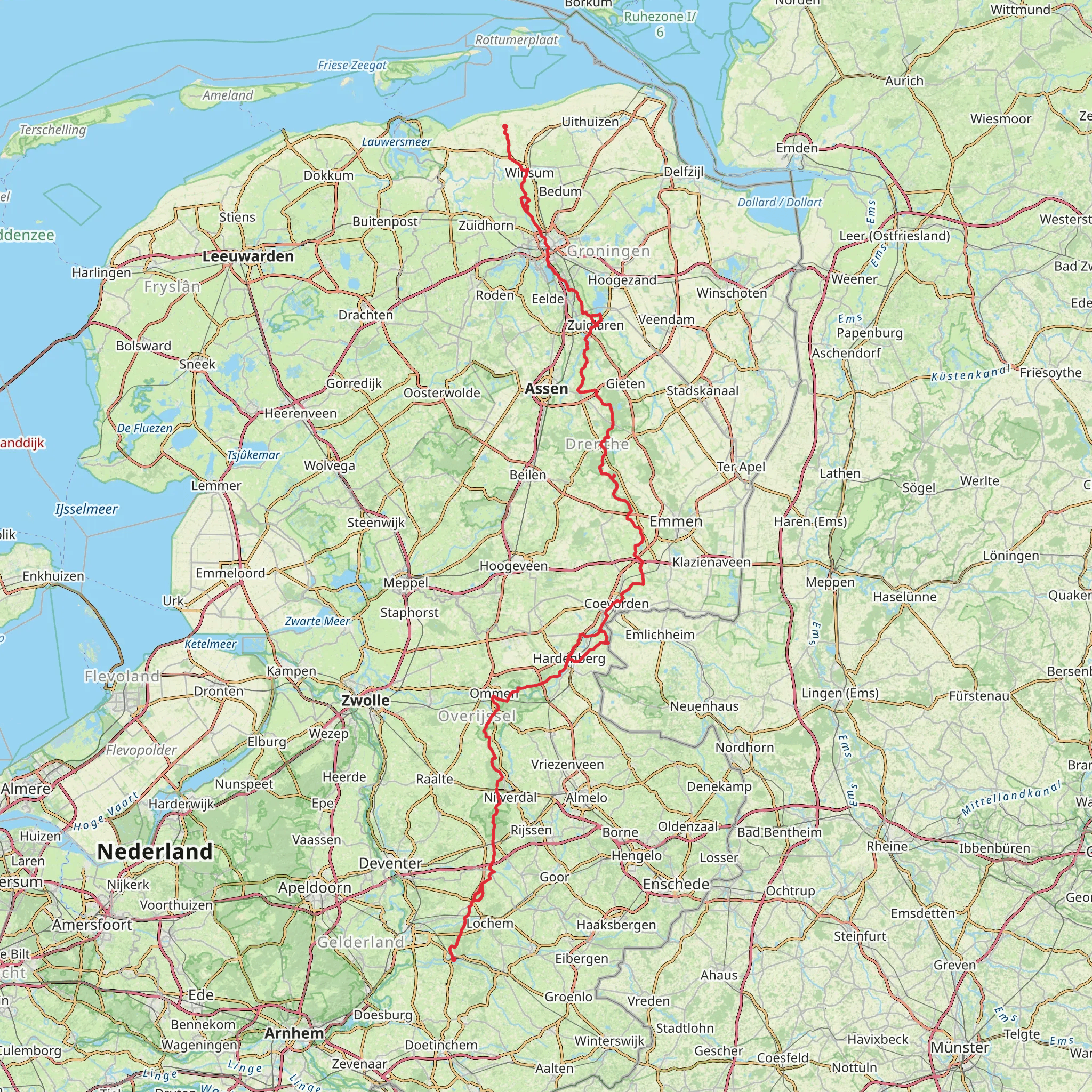 Pieterpad 1 mobile static map