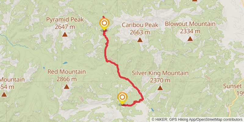 Landers Fork Trail stage 4 Map