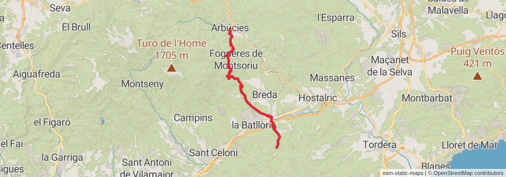 GR 83 - Camino del Norte or Canigó stage 3 Map