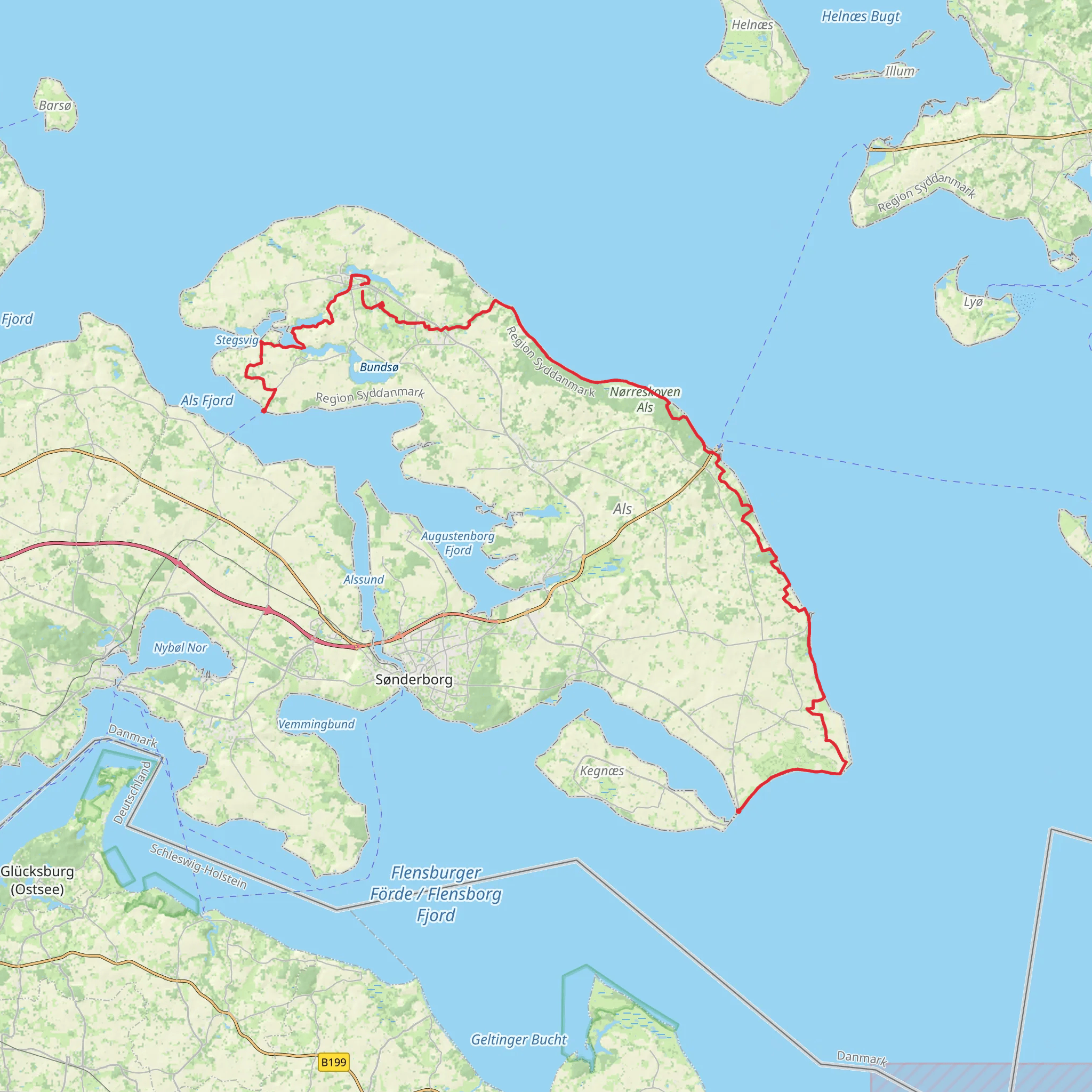 Alsstien mobile static map