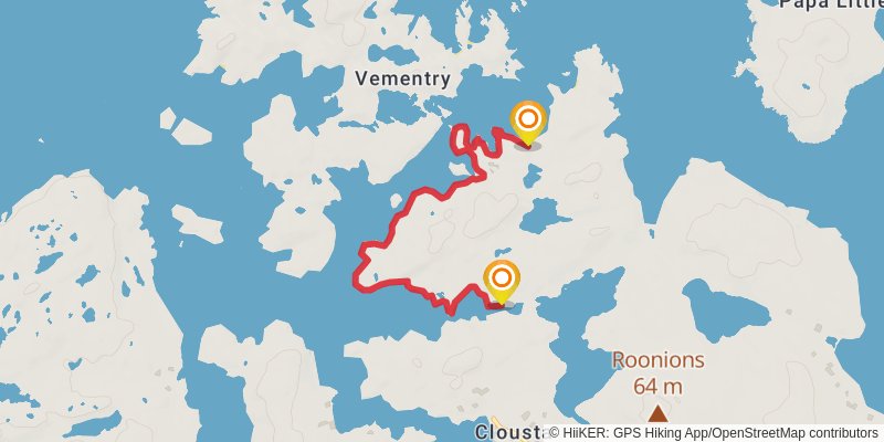 Coastal Walk of Shetland - West stage 27 Map
