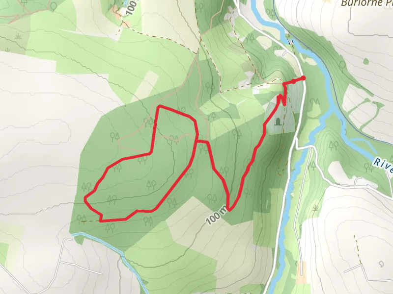 Grogley Woods Loop mobile static map