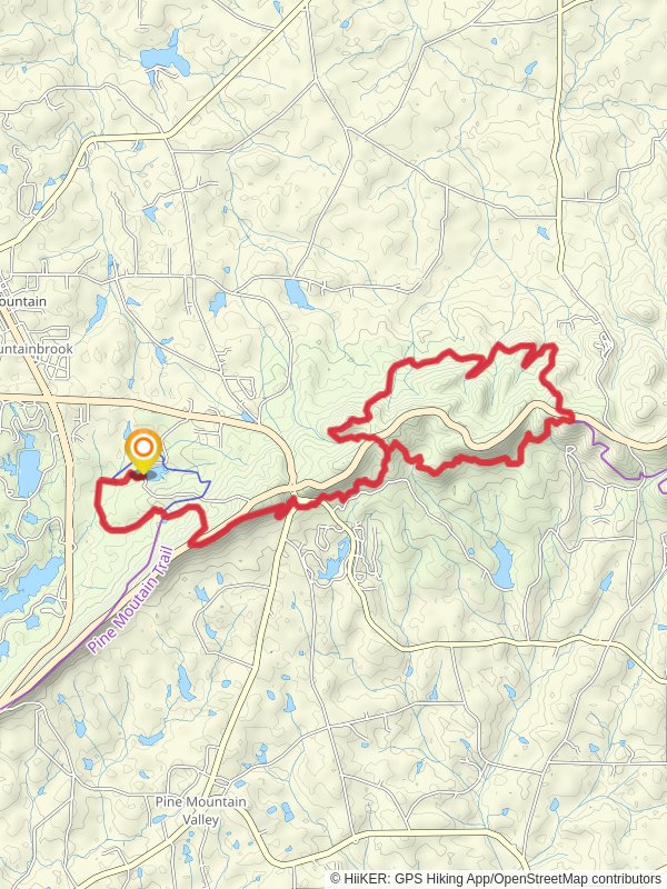 Mountain Creek Nature, Pine Mountain and Sawtooth Loop Trail