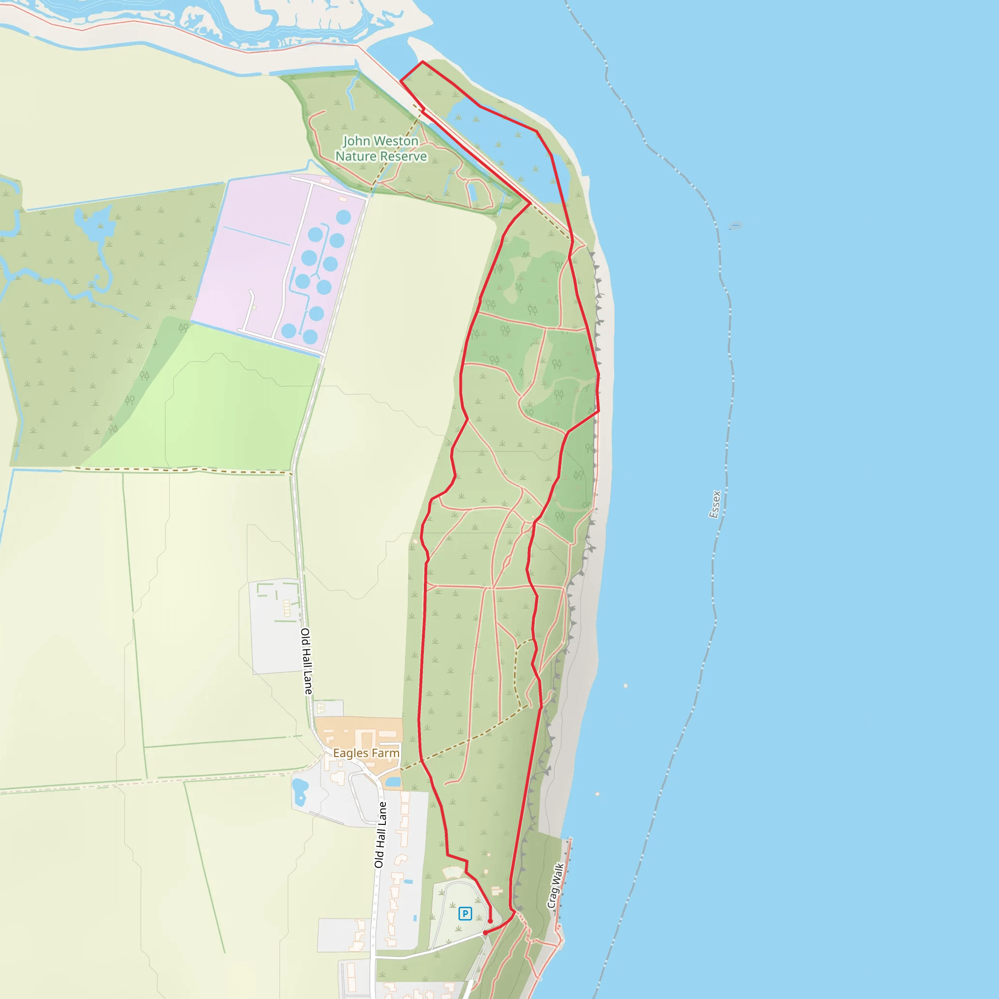 Hamford Water mobile static map