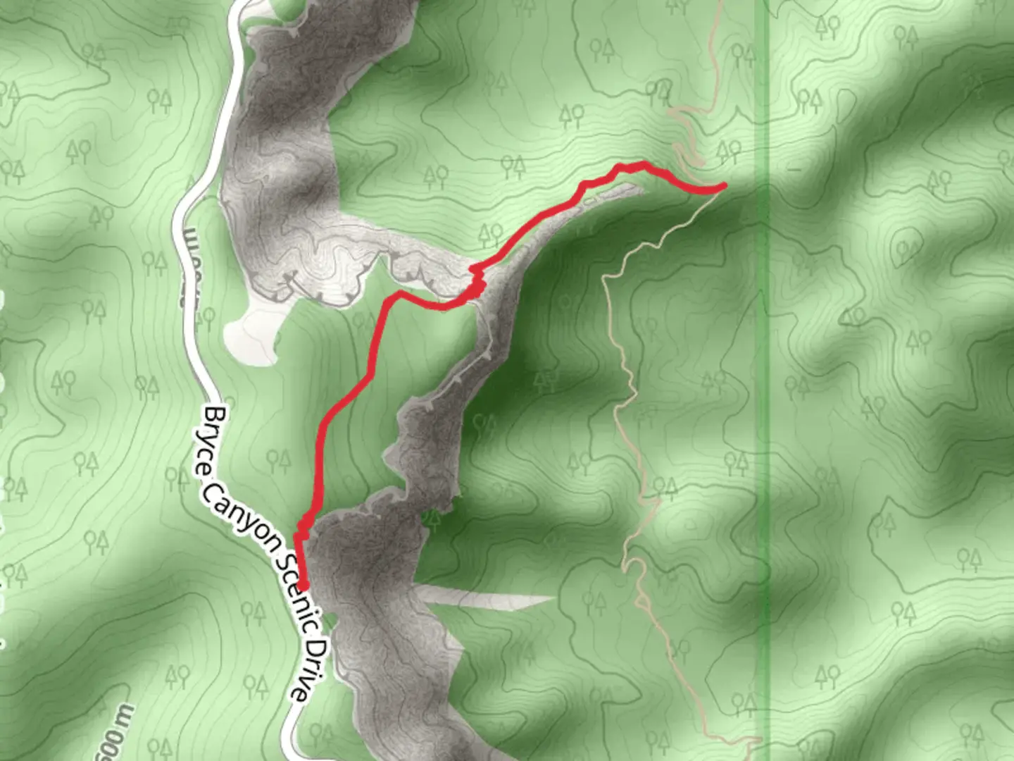 An image depicting the trail Agua Canyon Connector Trail and its surrounding area.