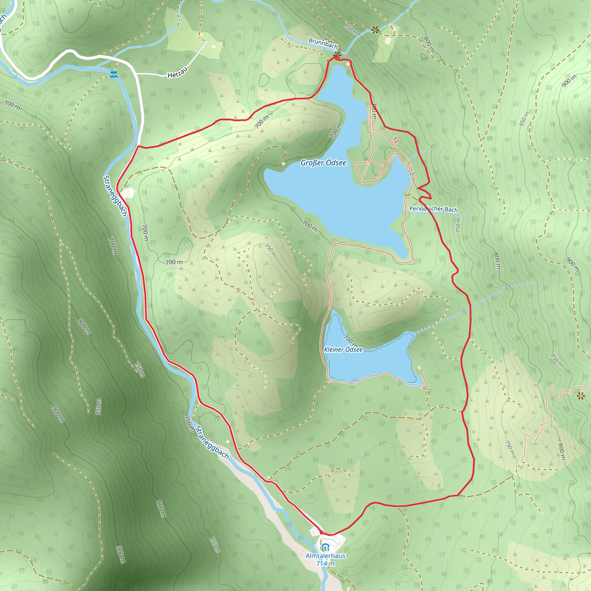 Around Lakes Ödseen mobile static map