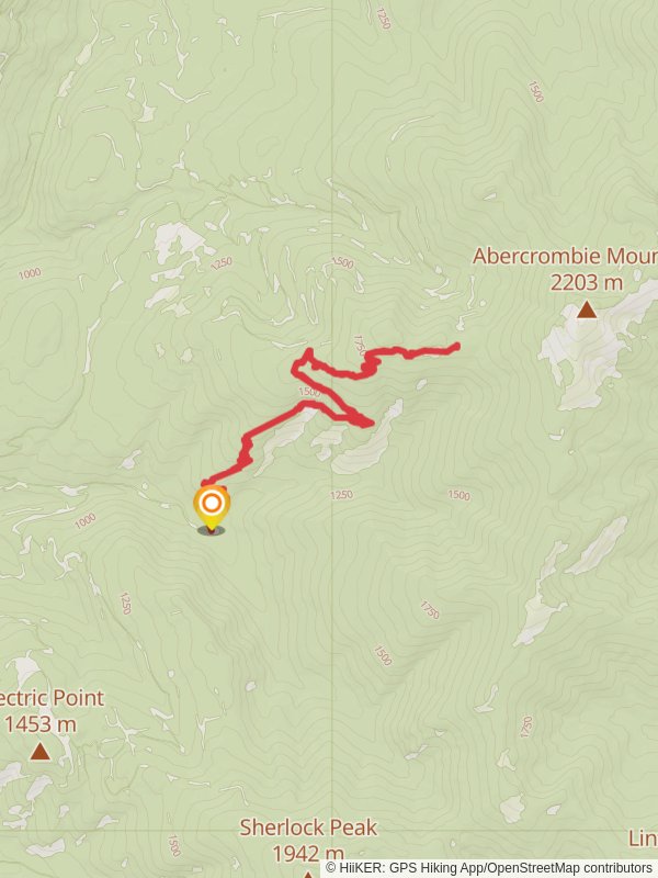 North Fork Silver Creek Trail mobile static map