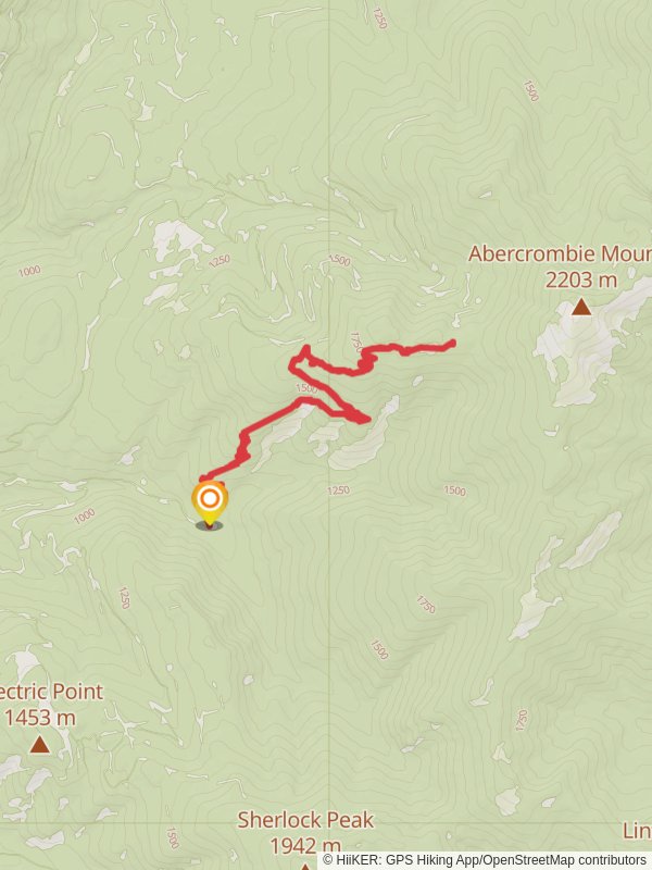 North Fork Silver Creek Trail mobile static map