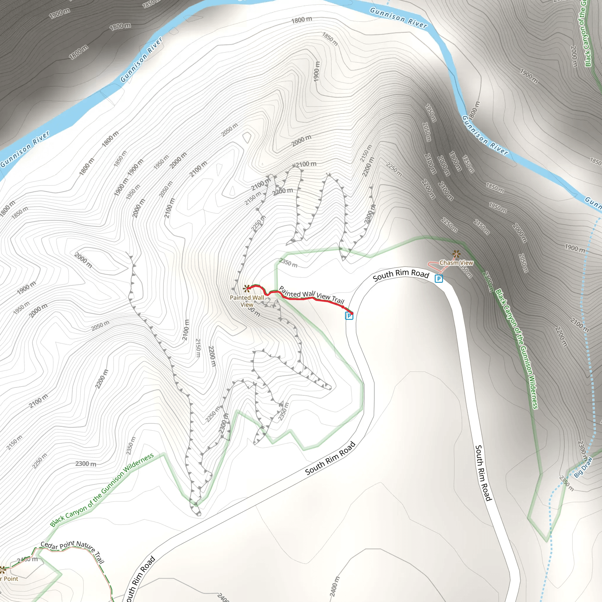 Painted Wall View mobile static map