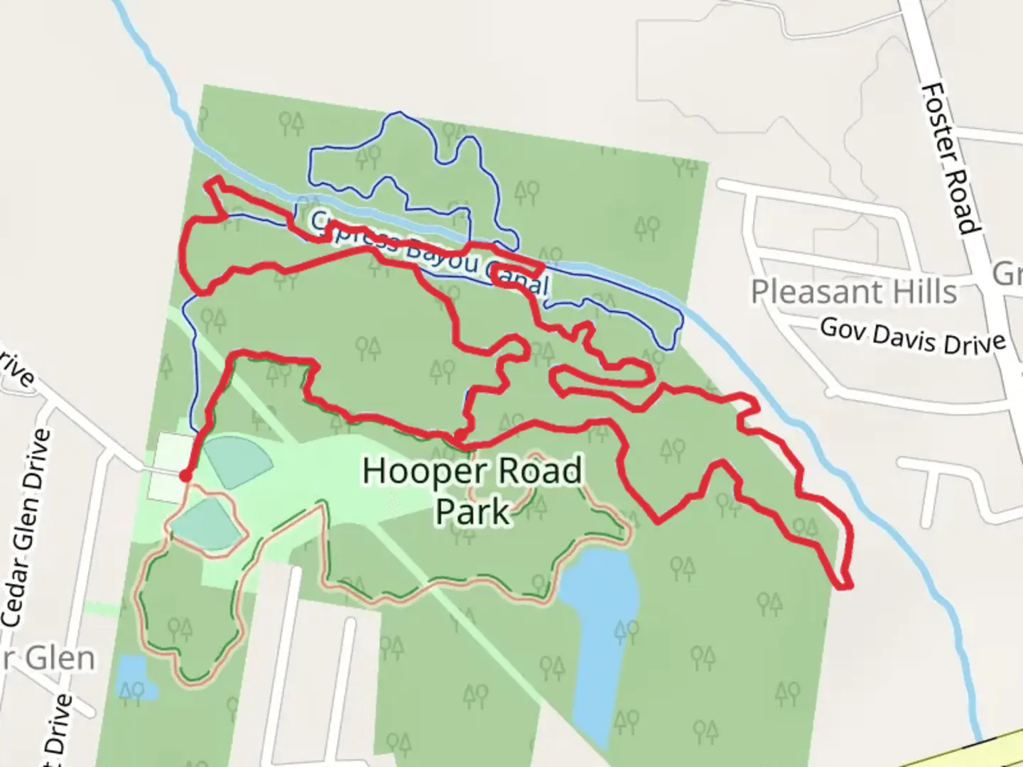 An image depicting the trail Intermediate Loop and its surrounding area.