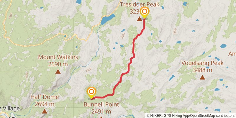 John Muir Trail stage 2 Map
