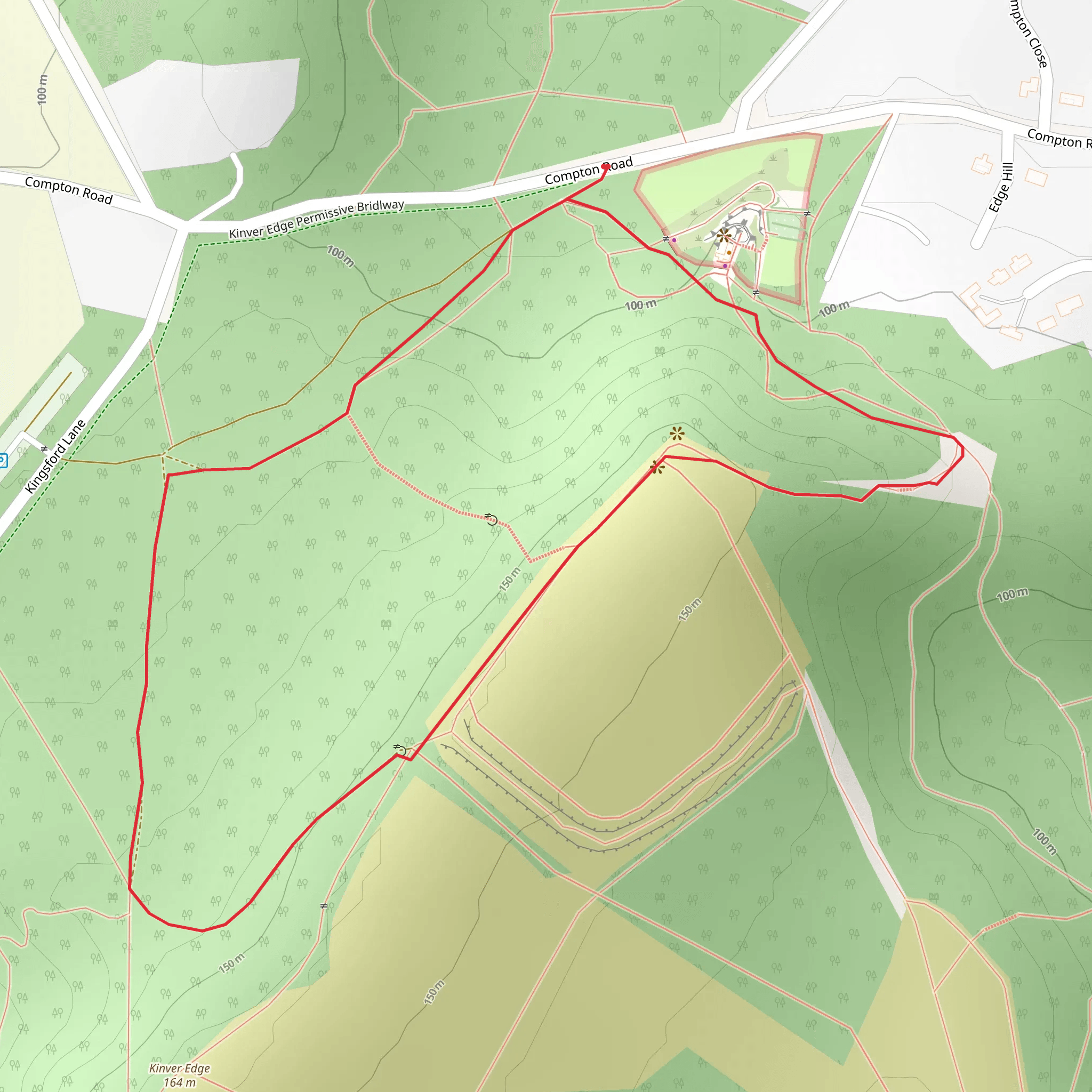 Woodland Trail mobile static map