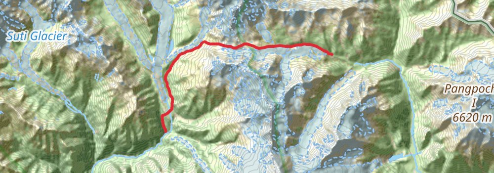 Manaslu Trek stage 10 Map