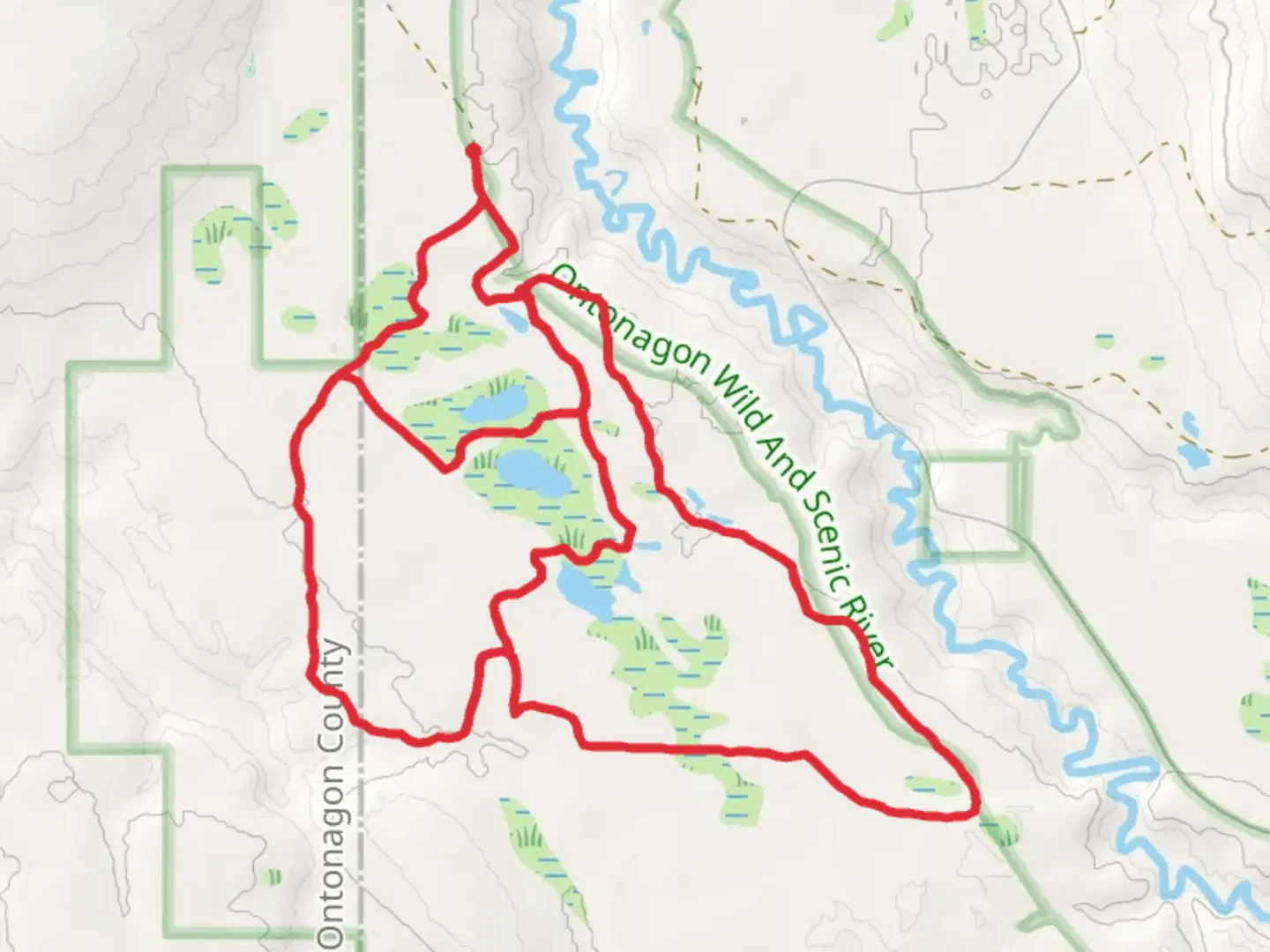 An image depicting the trail Davidson Lakes Trail and its surrounding area.