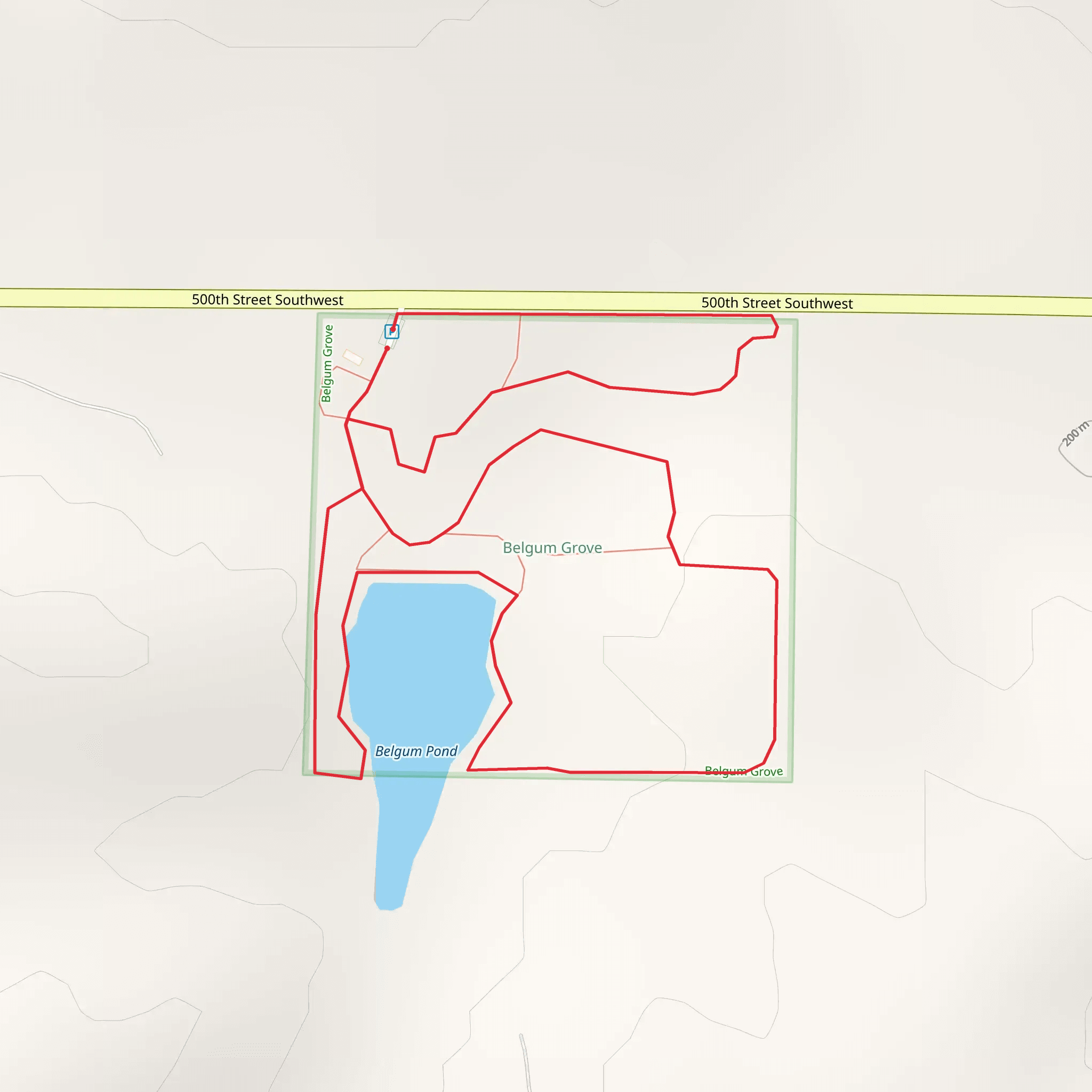 Dirty Face Creek Loop mobile static map