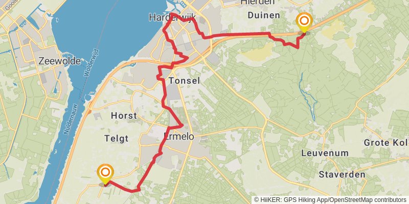 Westerborkpad stage 7 Map