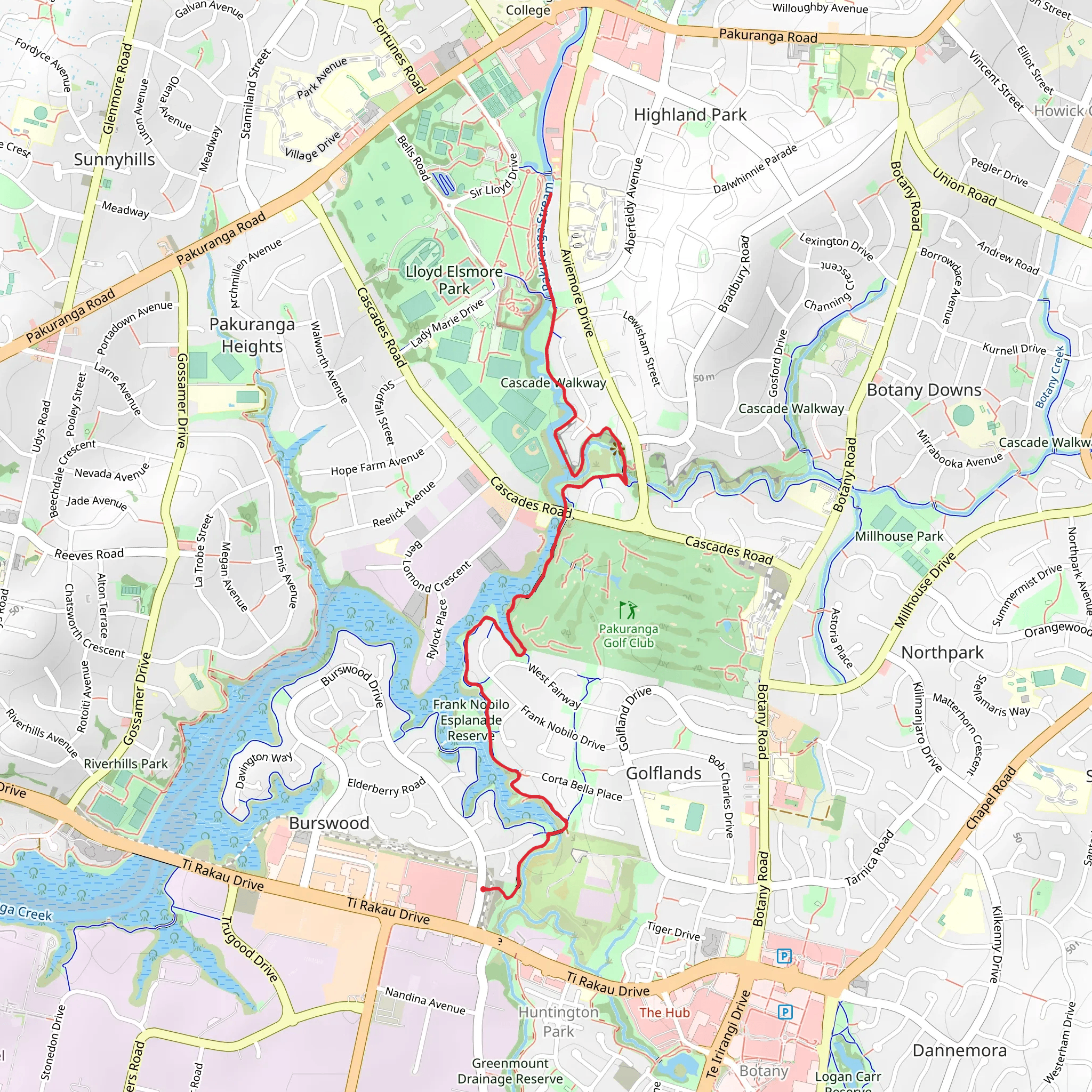 Frank Nobilo and Lloyd Elsmore Parks mobile static map