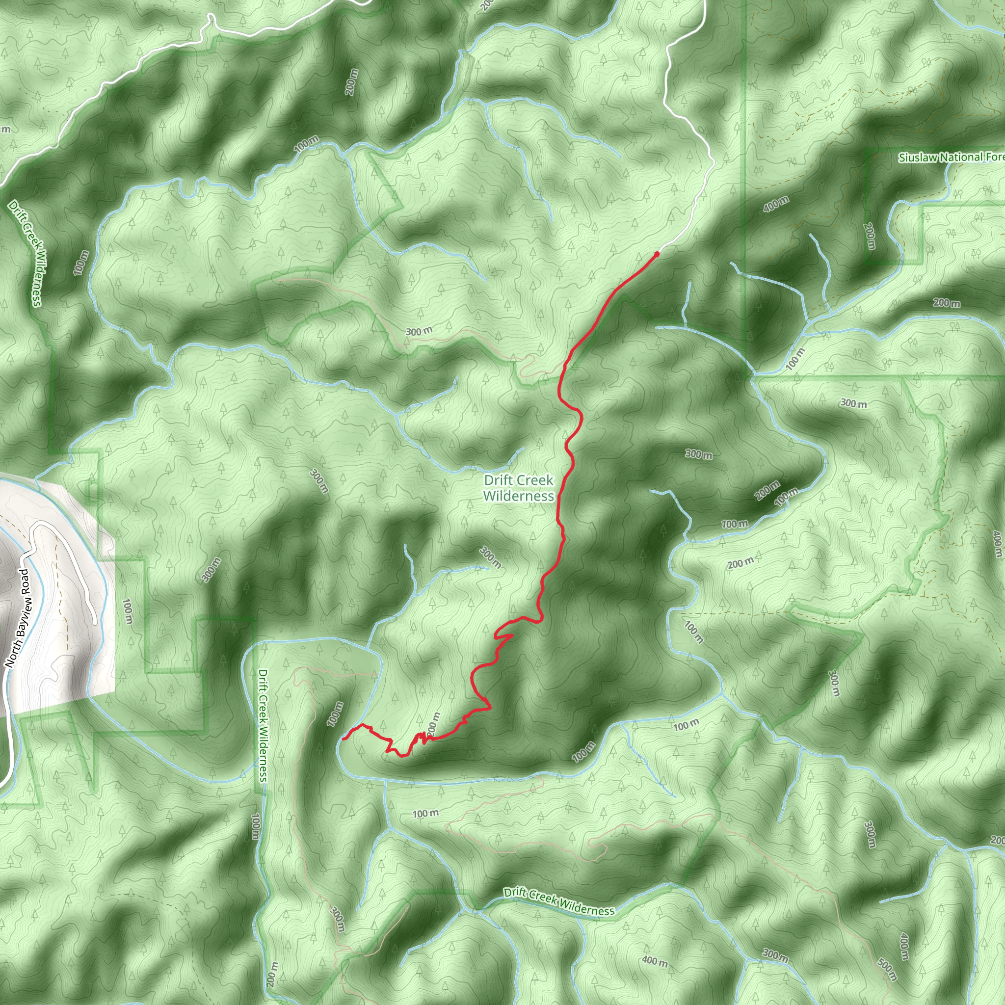 Horse Creek Trail North mobile static map