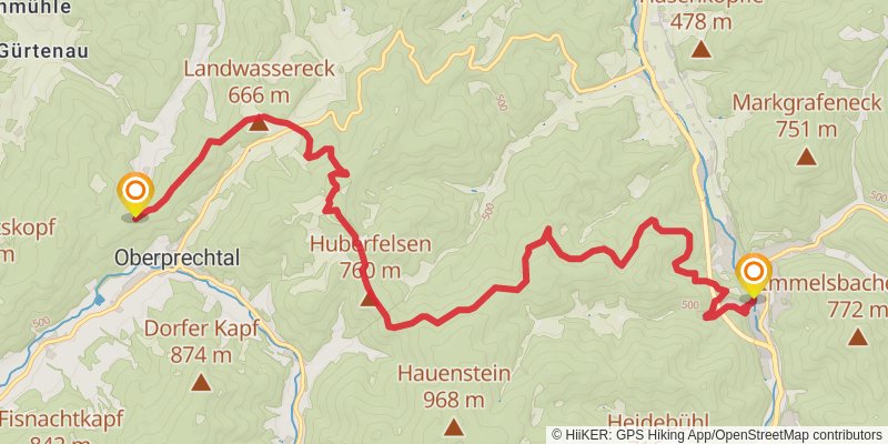 Querweg Lahr - Rottweil stage 3 Map