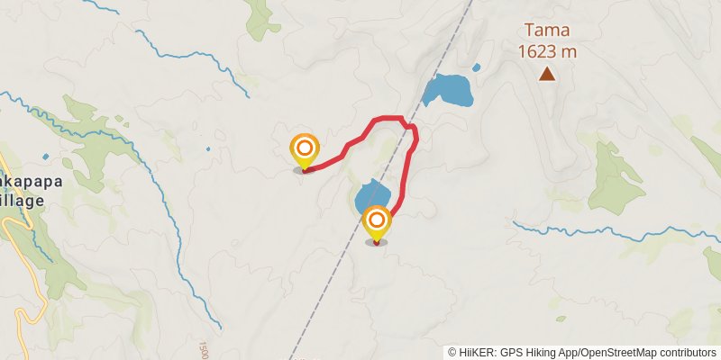 Tongariro Northern Circuit alt 2 Map