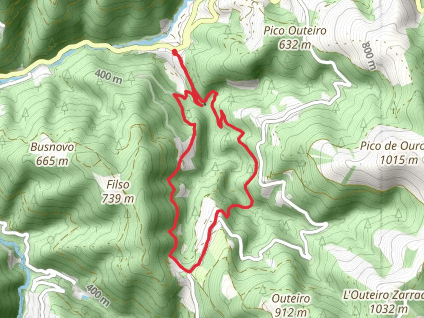 An image depicting the trail Route of the Mills and its surrounding area.