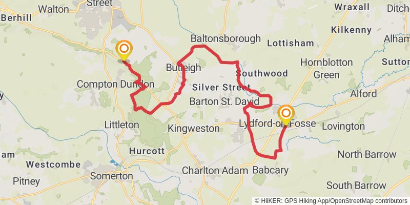Mendip Ring stage 9 Map