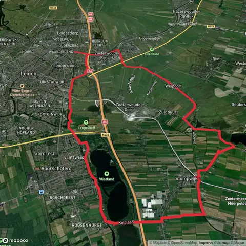 Vlietland via Groene Hartpad, Koninklijke Weg and Oostvliet Weg
