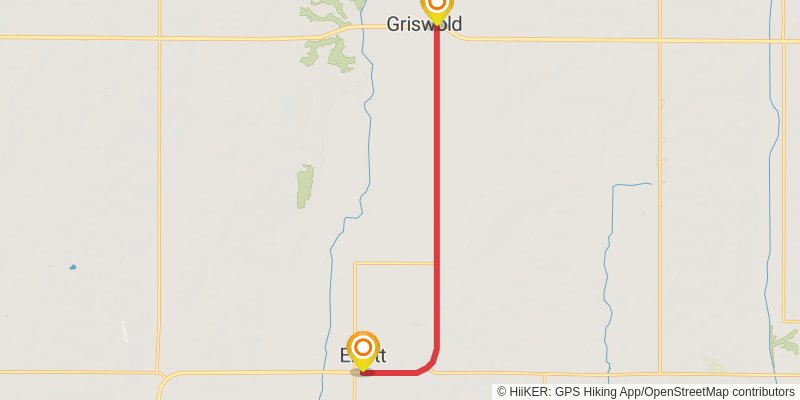 American Discovery Trail North Route stage 160 Map