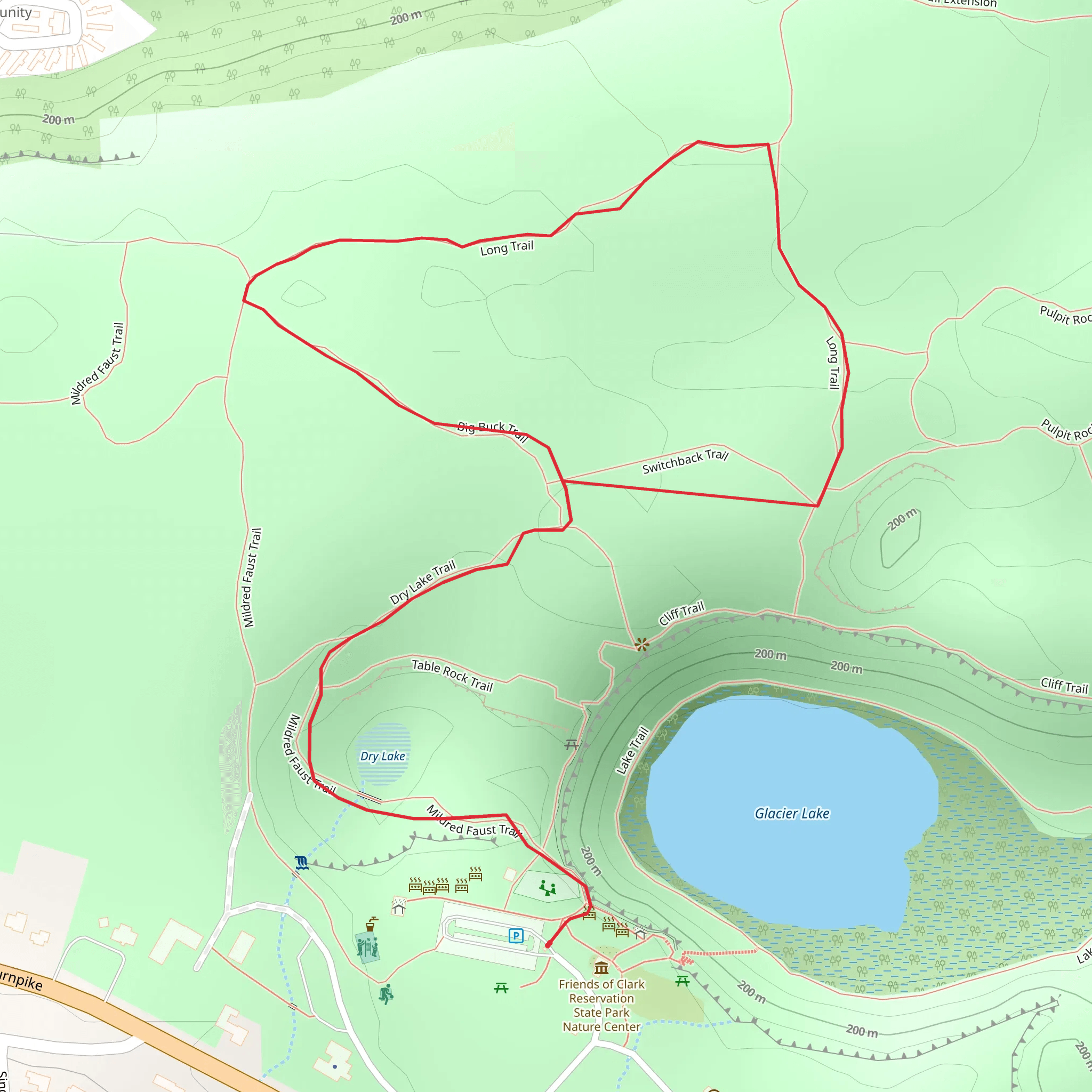 Dry Lake and Big Buck Trail mobile static map