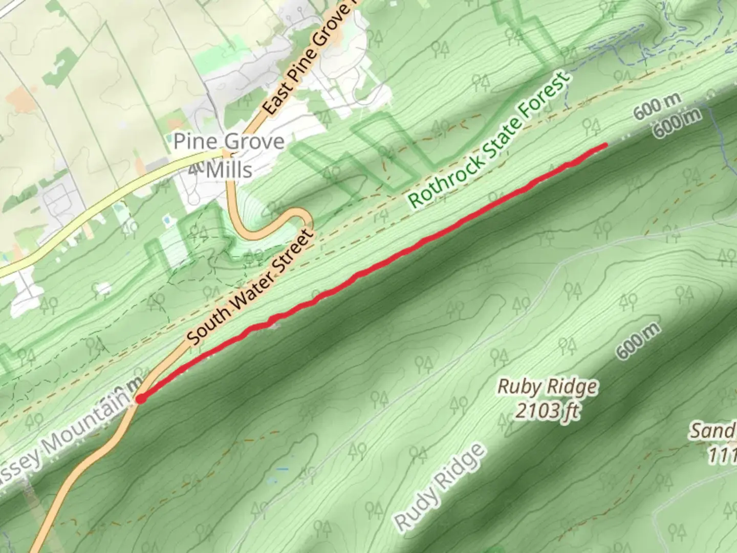 An image depicting the trail Jackson Trail and its surrounding area.