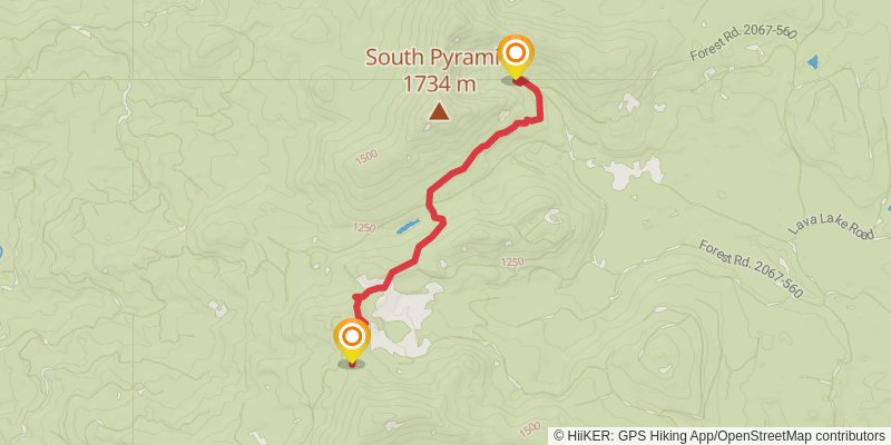 Old Cascades Loop stage 2 Map