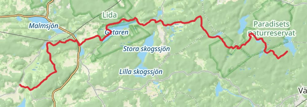 Sörmlandsleden Trail stage 31 Map