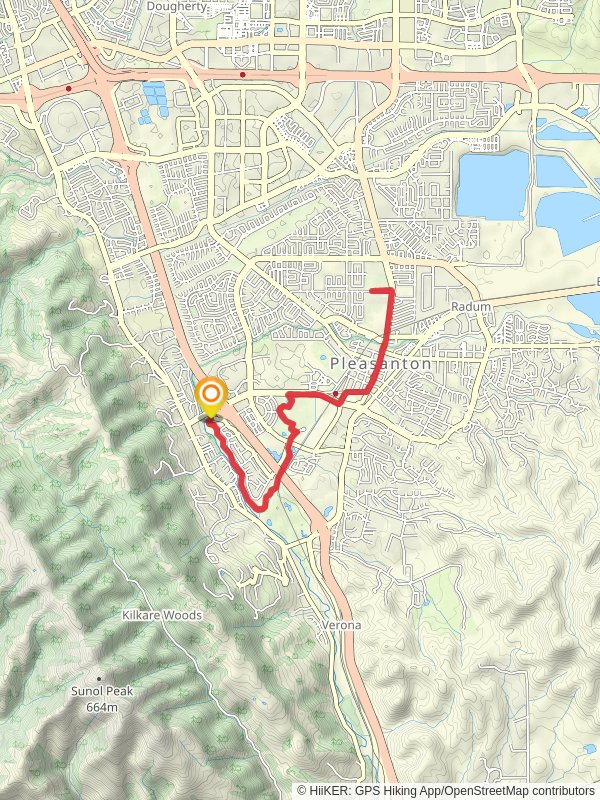 Arroyo de la Laguna and Berral community Park and Amador Valley Community Park