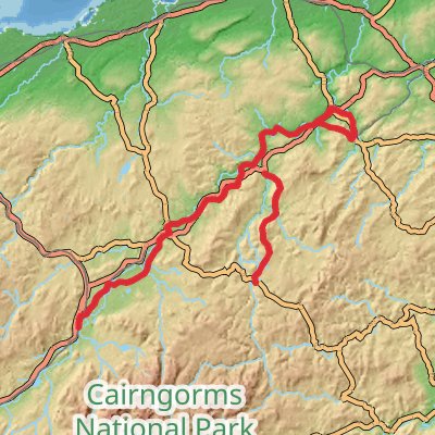 Speyside Way and Cairngorms 7-Day Moderate Tour (Hillwalk Tours) mobile static map