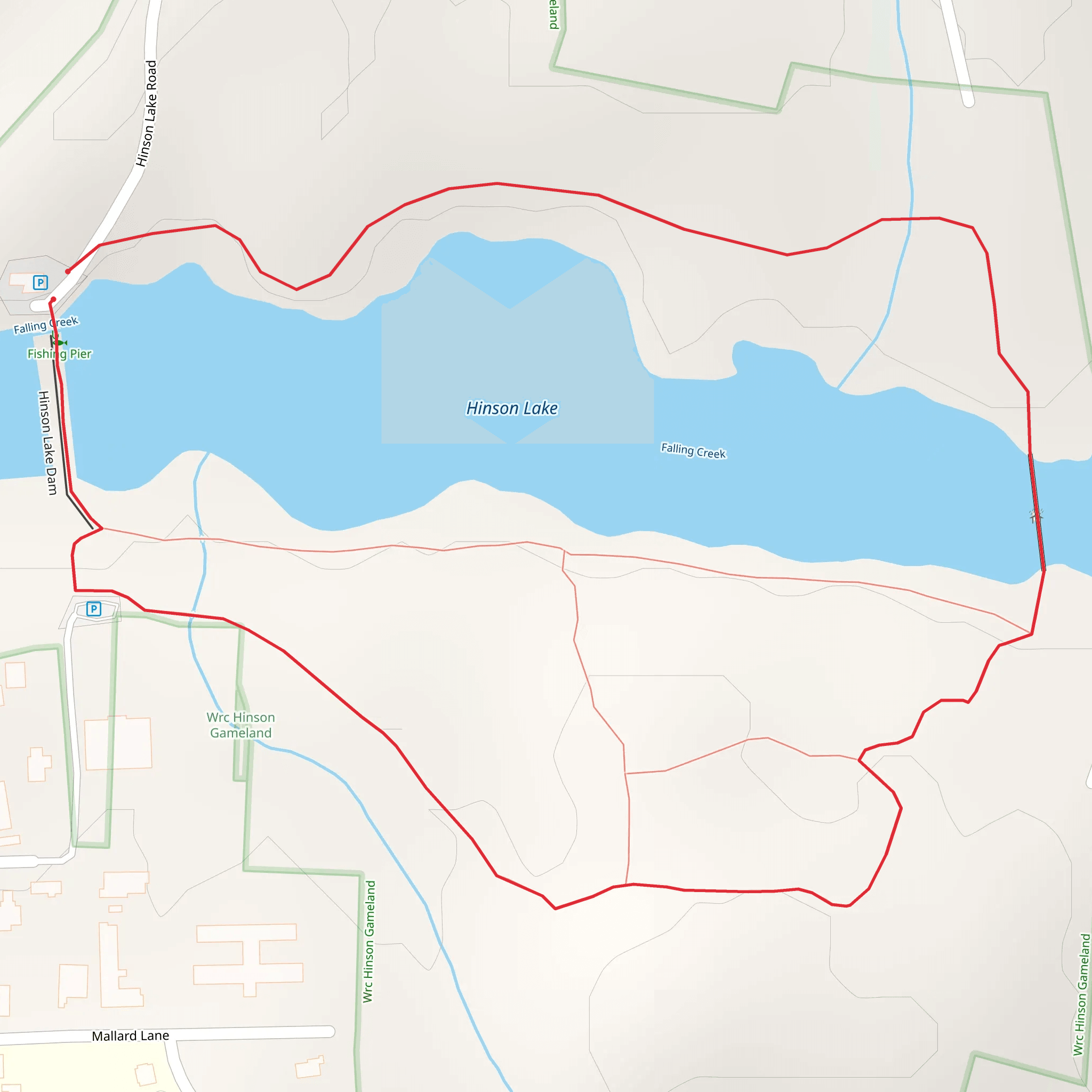 Falling Creek Loop mobile static map
