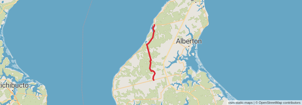 The Island Walk - Prince Edward Island stage 9 Map