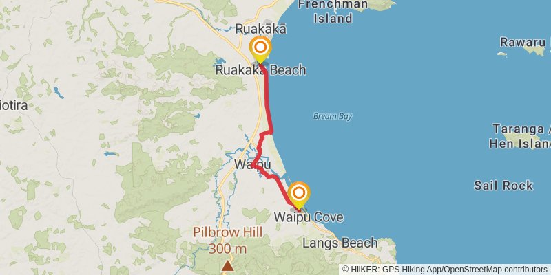 Te Araroa North Island stage 23 Map