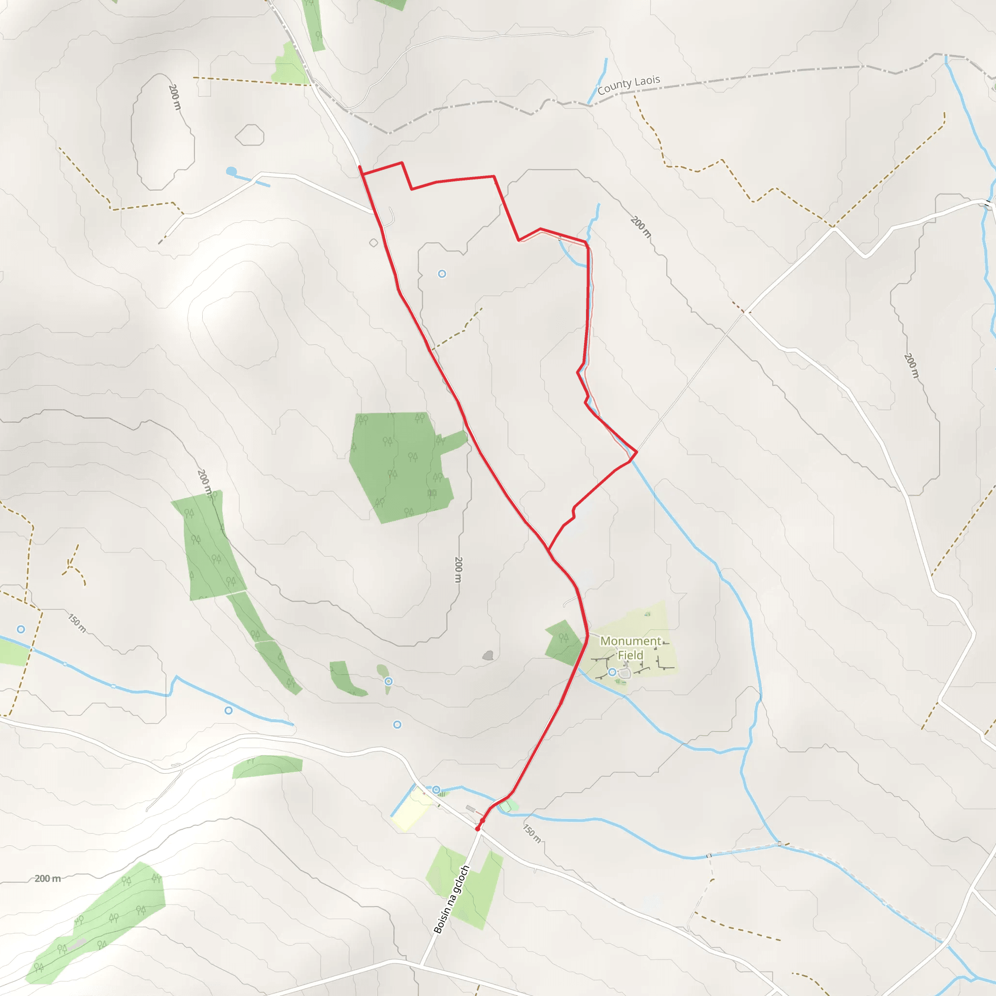 Gathabawn Short Loop mobile static map