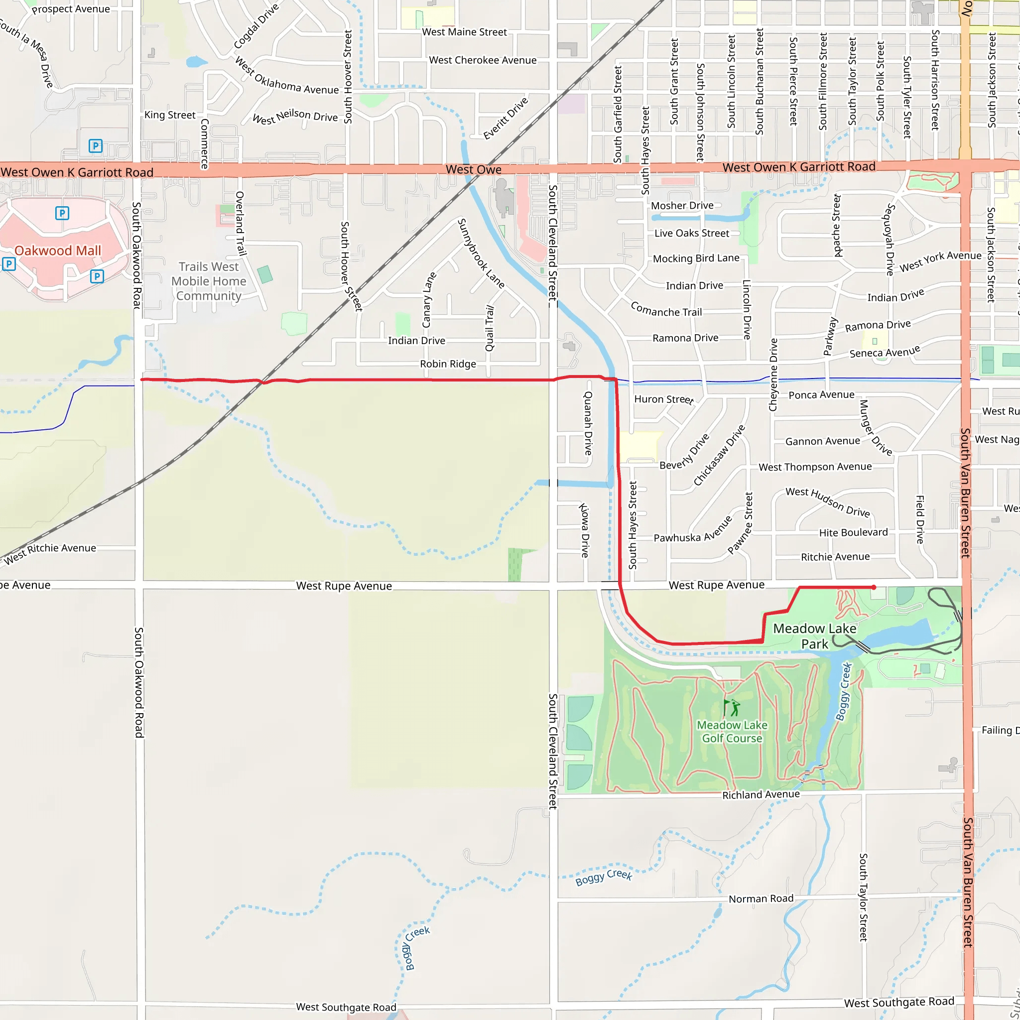 Enid Trail System mobile static map
