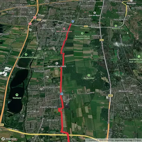 De Vink to Den Haag Mariahoeve via Van Wassenaerlaantje and Kastelenring