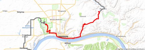 American Discovery Trail South Route stage 93 Map