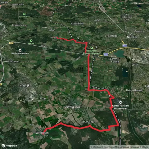 Weebosch to Borkel via Dommel Wandeling