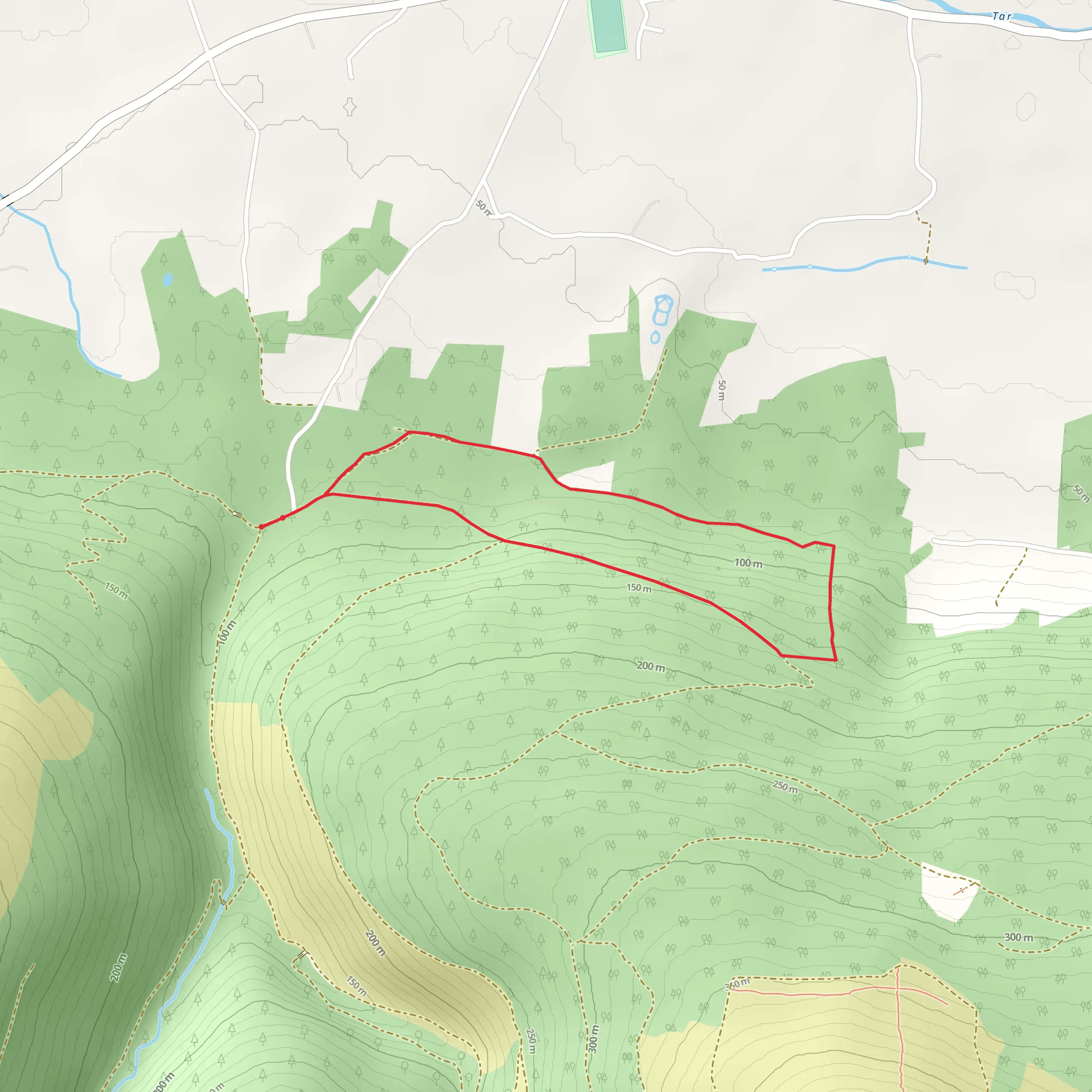 Knockmealdowns Trails - Crough Loop mobile static map
