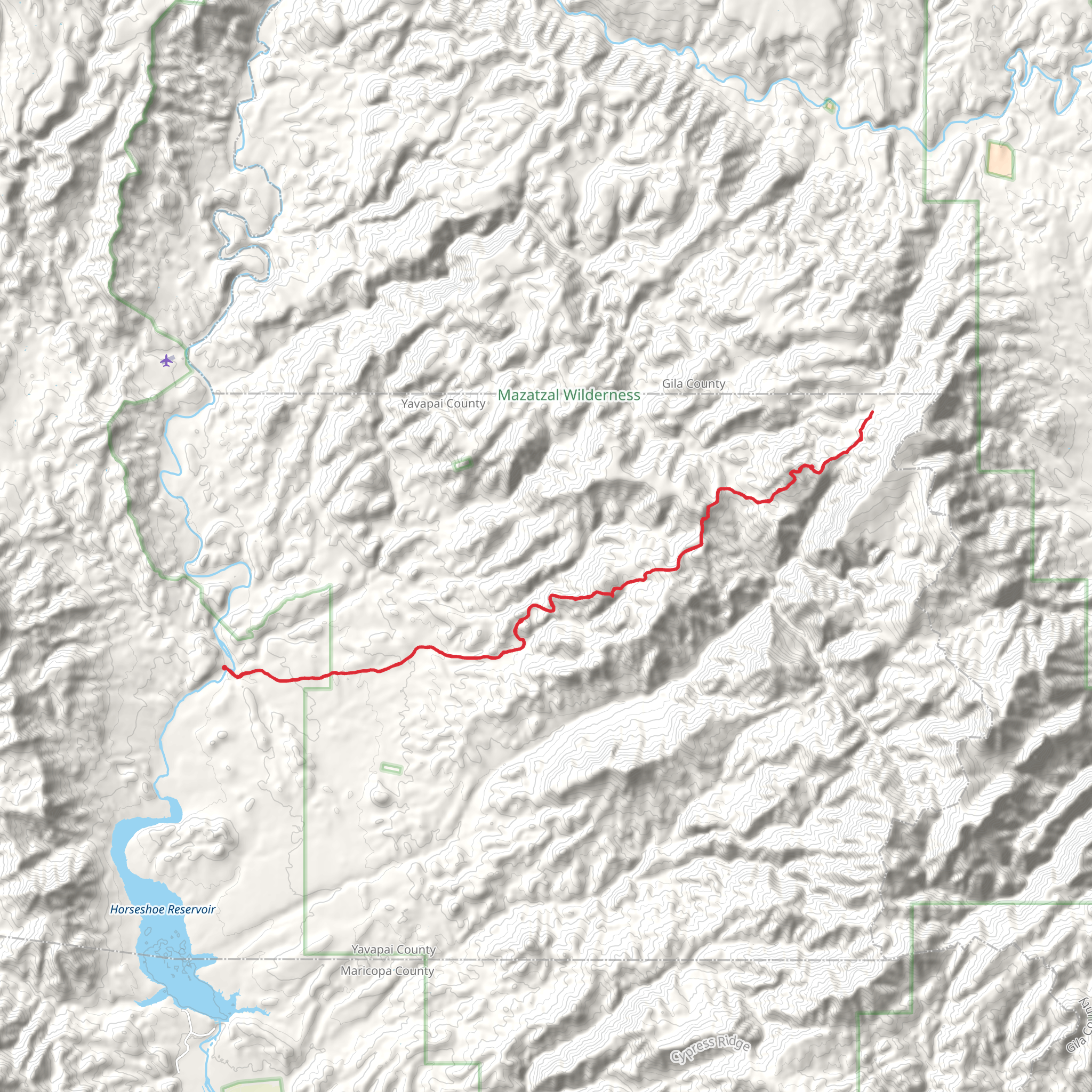 Willow Springs Trail mobile static map